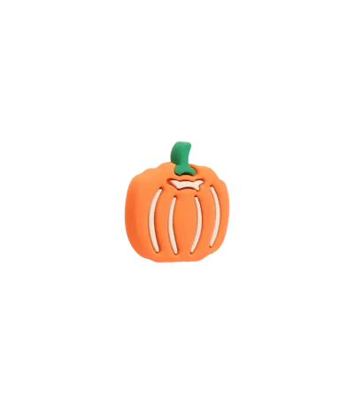 جیبیتز کدوحلوایی هالووین برند کوهبر، مدل فانتزی سیلیکونی مناسب تزیین کراکس و اکسسوری‌ها. فروش عمده جیبیتز هالووینی با قیمت مناسب.