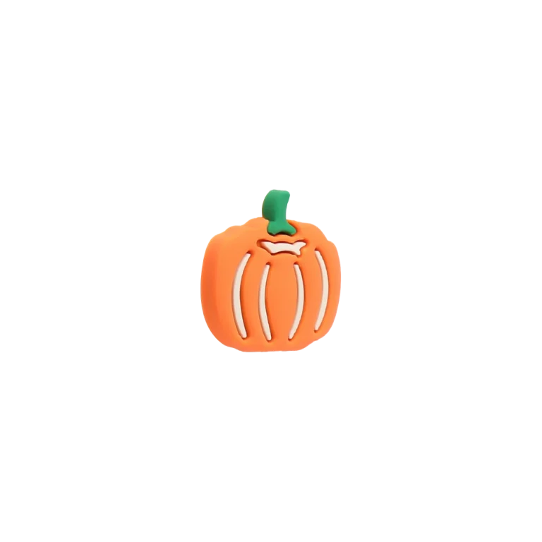 جیبیتز کدوحلوایی هالووین برند کوهبر، مدل فانتزی سیلیکونی مناسب تزیین کراکس و اکسسوری‌ها. فروش عمده جیبیتز هالووینی با قیمت مناسب.