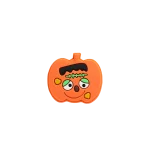 جیبیتز مدل کدوی هالووین برند کوهبر، مدل فانتزی سیلیکونی مناسب تزیین کراکس و اکسسوری‌ها. فروش عمده جیبیتز هالووینی با قیمت مناسب.