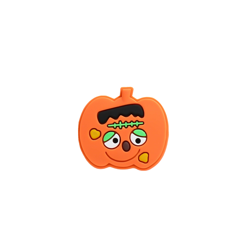 جیبیتز مدل کدوی هالووین برند کوهبر، مدل فانتزی سیلیکونی مناسب تزیین کراکس و اکسسوری‌ها. فروش عمده جیبیتز هالووینی با قیمت مناسب.