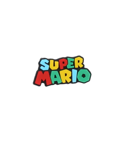 جیبیتز نوشته Super Mario برند کوهبر، مدل فانتزی سیلیکونی الهام‌گرفته از بازی‌های کلاسیک گیمینگ. مناسب تزیین کراکس و اکسسوری‌ها. فروش عمده جیبیتز گیمری با قیمت مناسب.