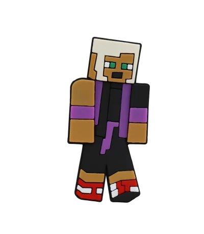 جیبیتز ماینکرفت Kai برند کوهبر، مدل فانتزی سیلیکونی الهام‌گرفته از شخصیت‌های پیکسلی بازی‌های ساخت‌وساز. مناسب تزیین کراکس و اکسسوری‌ها. فروش عمده جیبیتز گیمری با قیمت مناسب.