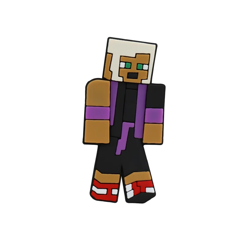 جیبیتز ماینکرفت Kai برند کوهبر، مدل فانتزی سیلیکونی الهام‌گرفته از شخصیت‌های پیکسلی بازی‌های ساخت‌وساز. مناسب تزیین کراکس و اکسسوری‌ها. فروش عمده جیبیتز گیمری با قیمت مناسب.