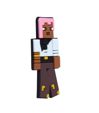 جیبیتز ماینکرفت Efe برند کوهبر، مدل فانتزی سیلیکونی الهام‌گرفته از شخصیت‌های پیکسلی بازی‌های ساخت‌وساز. مناسب تزیین کراکس و اکسسوری‌ها. فروش عمده جیبیتز گیمری با قیمت مناسب.