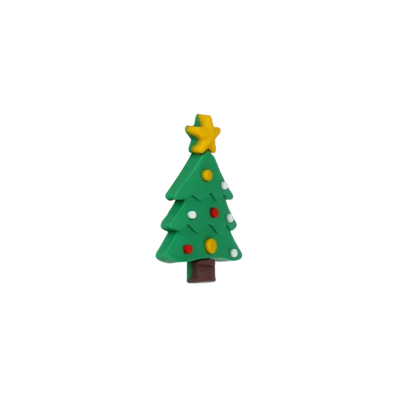 جیبیتز درخت کریسمس برند کوهبر، مدل فانتزی سیلیکونی مناسب جشن‌های زمستانی. مناسب تزیین کراکس و اکسسوری‌ها. فروش عمده جیبیتز کریسمسی با قیمت مناسب.