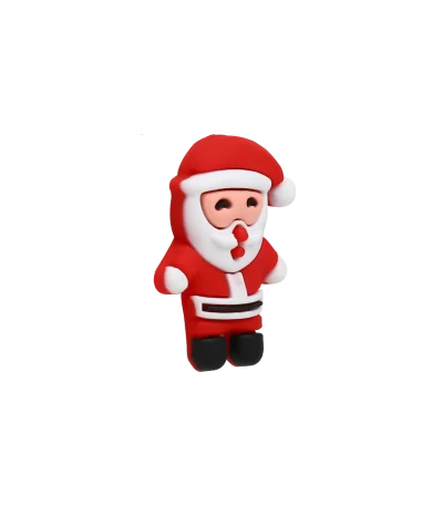 جیبیتز طرح بابانوئل برند کوهبر، مدل فانتزی سیلیکونی مناسب جشن‌های کریسمس و زمستانی. مناسب تزیین کراکس و اکسسوری‌ها. فروش عمده جیبیتز کریسمسی با قیمت مناسب.